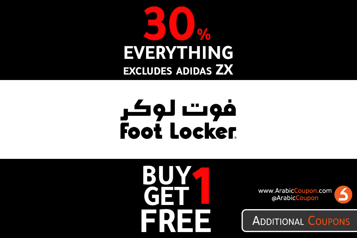Foot Locker new offers - BUY 1 GET 1 FREE & 30 OFF on all products - October 2020