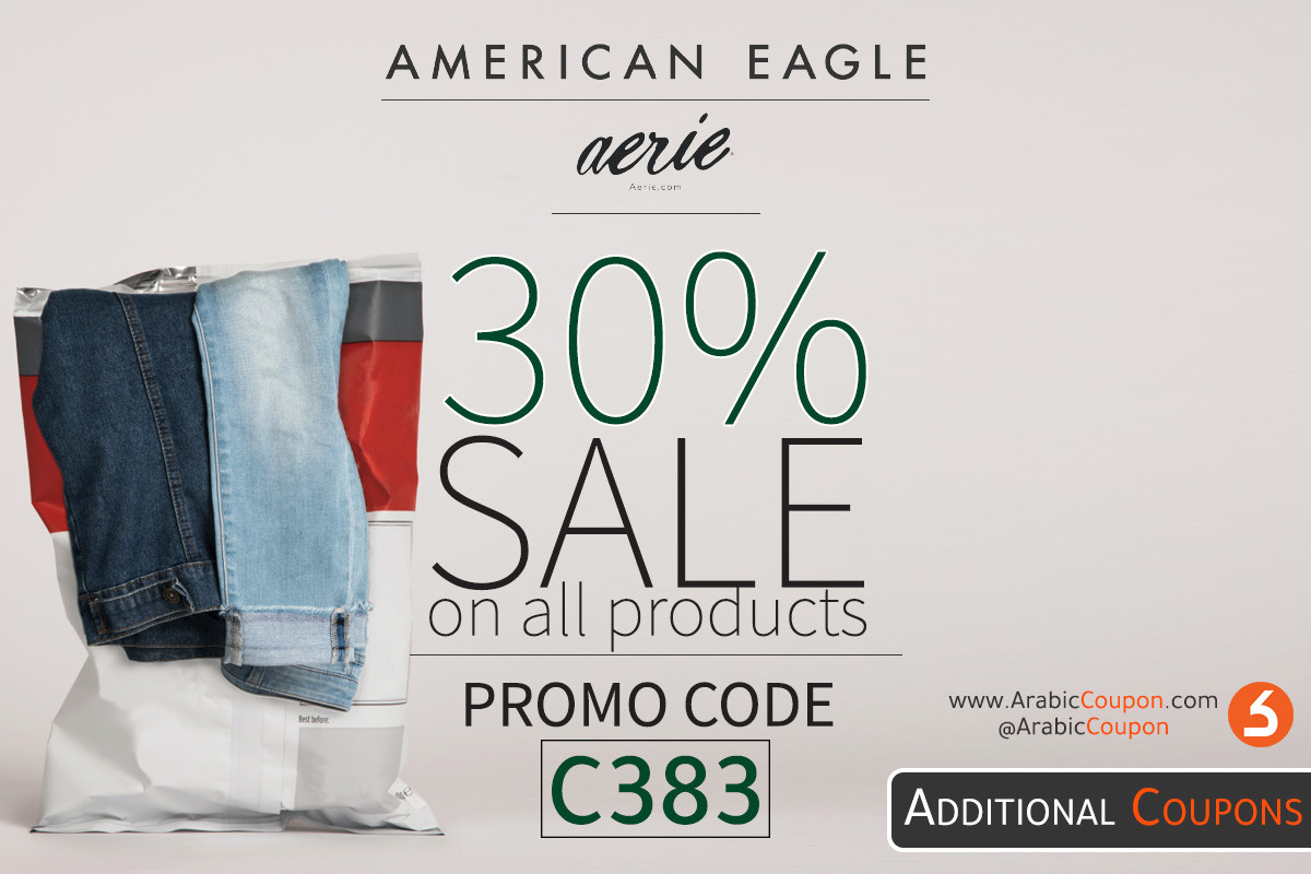American Eagle BLACK FRIDAY SALE for 30% with additional 15% promo code - Black Friday 2020