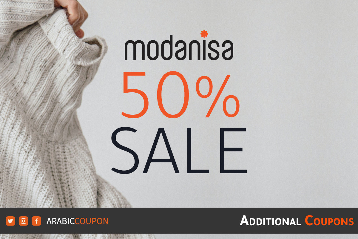 The start of the Modanisa, 50% SALE on most products with additional coupons & promo codes