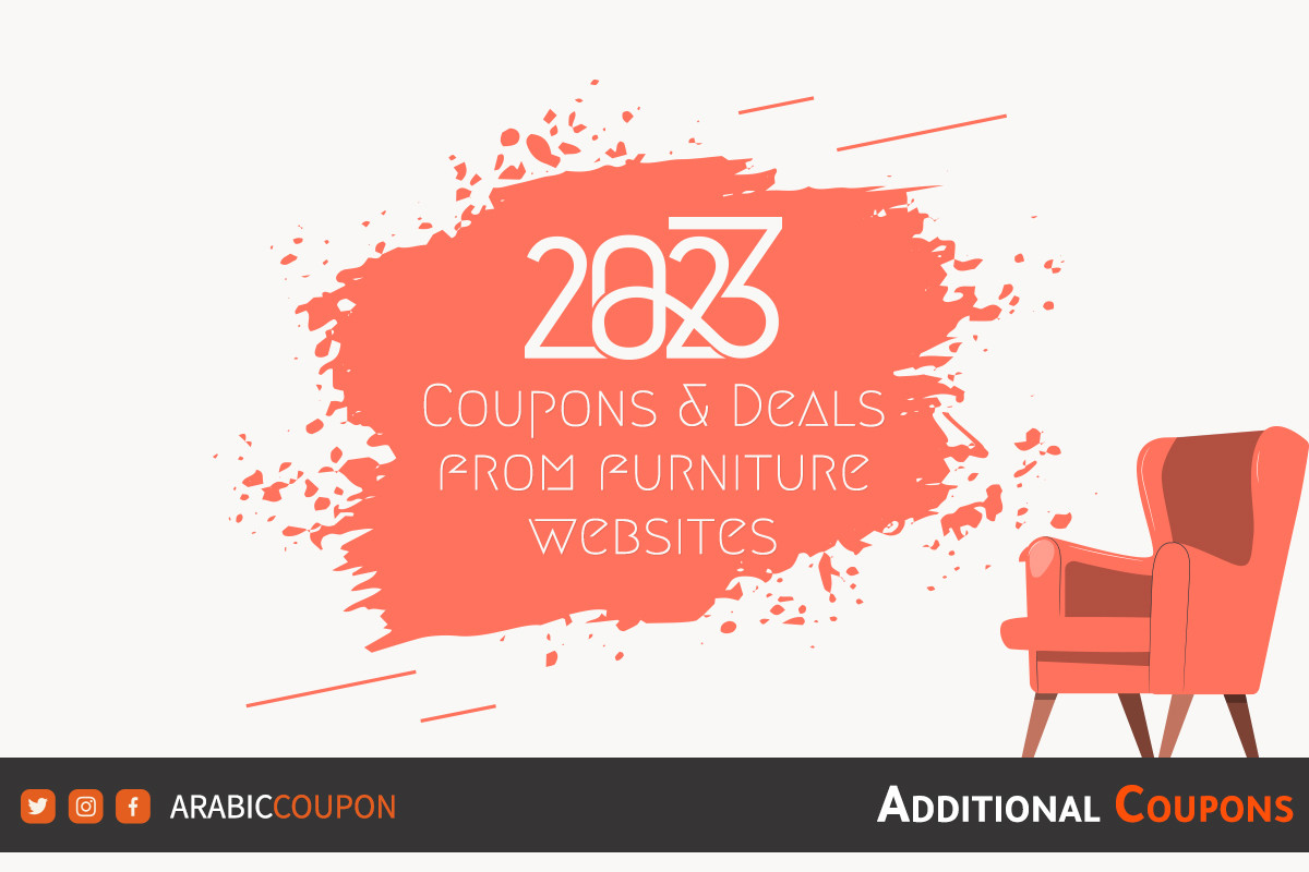 Offers with coupons for furniture and decoration websites