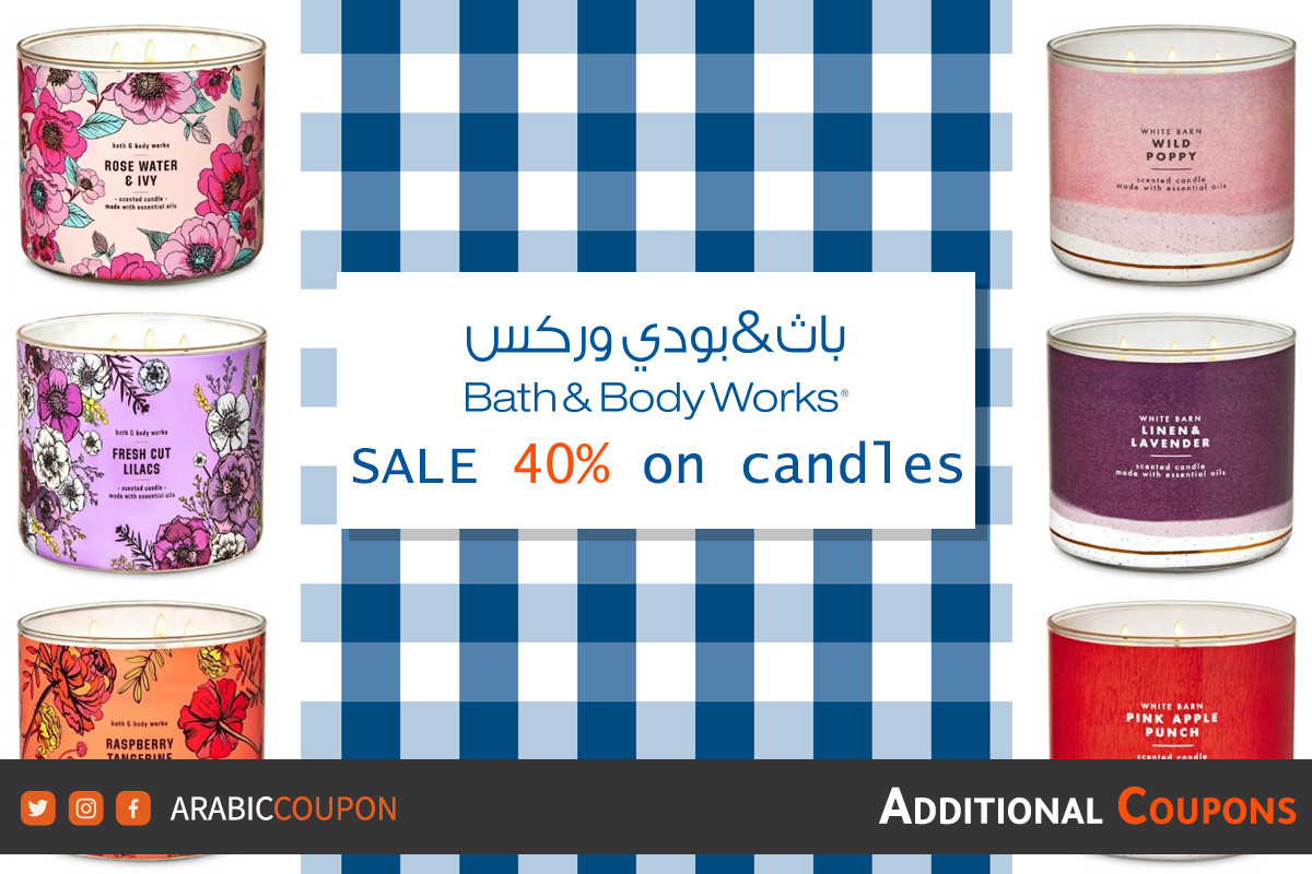 40% off Bath and Body Candles offers