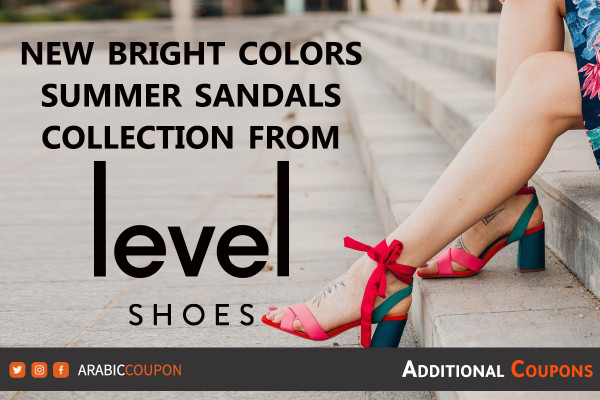 Summer sandals collection with bright colors from Level Shoes