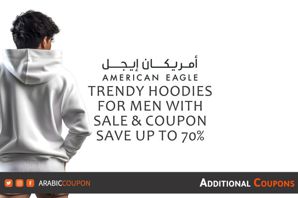 Trendy American Eagle hoodies for men with Sale & coupon to save up to 70%