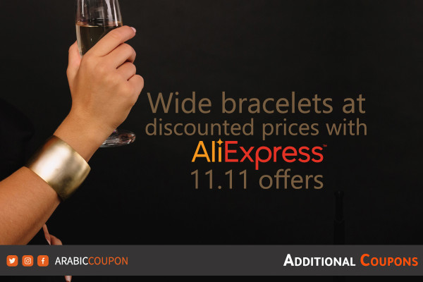 Wide bracelets at discounted prices with AliExpress 11.11 offers & Aliexpress coupon