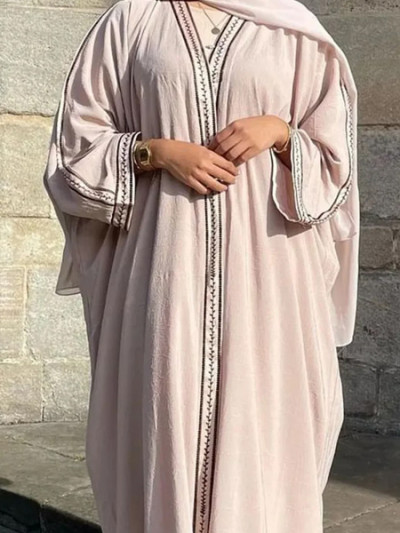 Luxurious embroidered Ramadan abaya in several colors - 50% OFF
