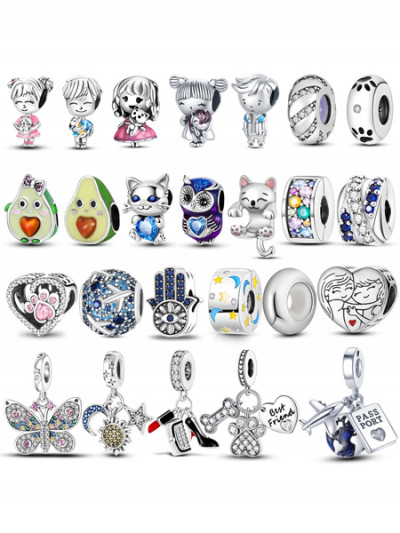 Bracelet Charms in various shapes - 87% OFF