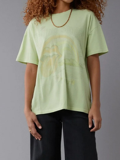 American Eagle Clearance on American Eagle Women's Printed T-Shirt at 75% Off