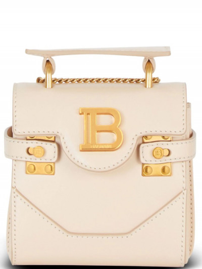 Balmain mini B-Buzz 12 leather handbag with 50% Farfetch Sale and Coupon