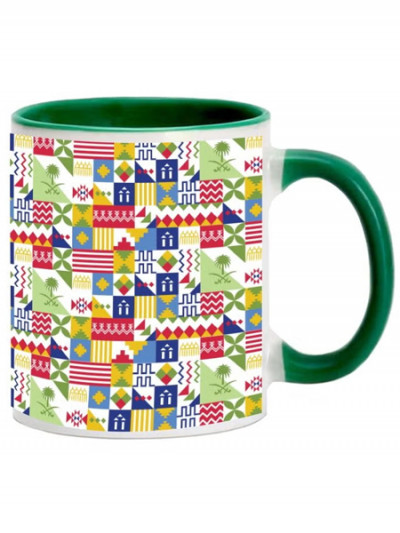 Coffee mug printed with Saudi National Day