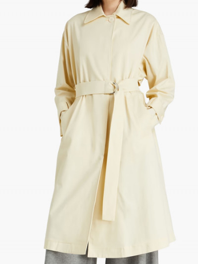 The Outnet End of Year Sale 70% Off on Maje Oversized Cotton Blend Coat