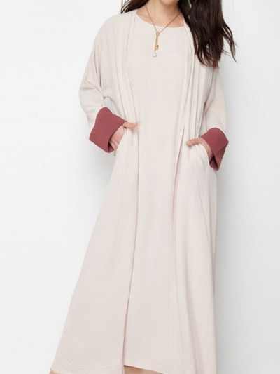 Trendyol Modest dress and abaya two-piece set