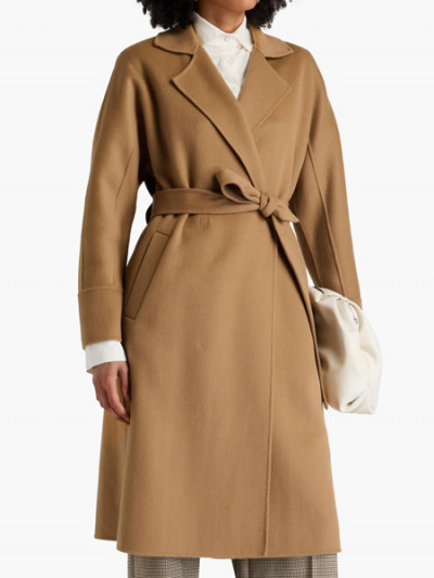 Use The Outnet promo code to save 59% on the Emporio Armani cashmere coat with a belt